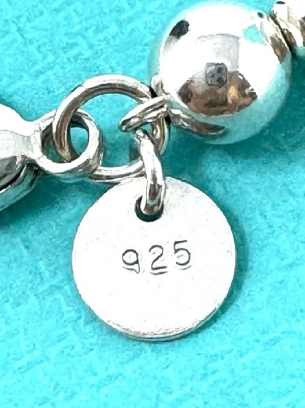 Authentic Tiffany & Co. Graduated Ball Beaded Necklace.